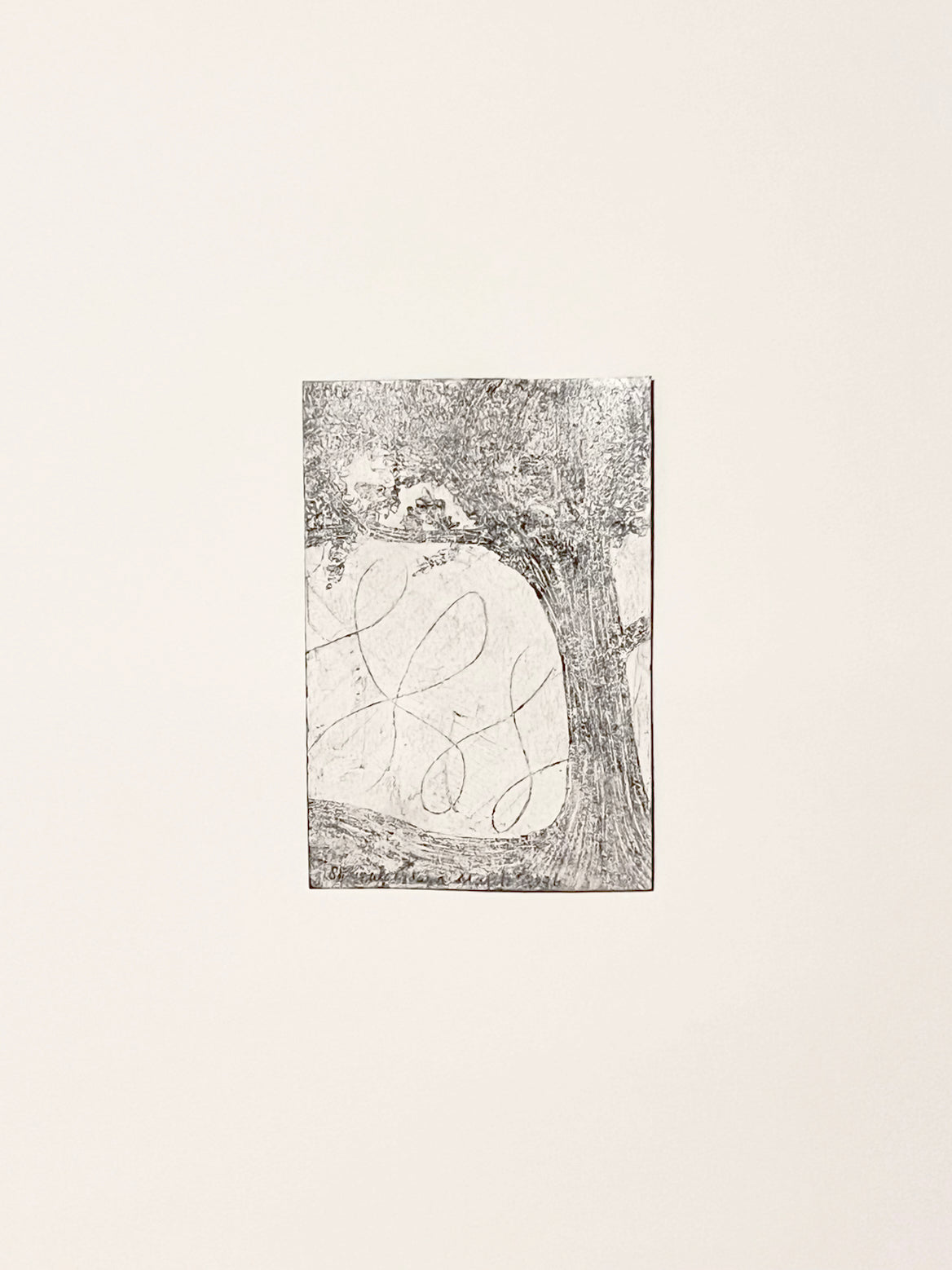 Peace piece no.3  [ Oak wood, Framed ]
